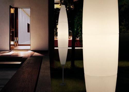 Schemerlampen in de tuin