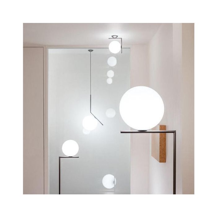 Flos IC S2 Pendant Lighting chrome