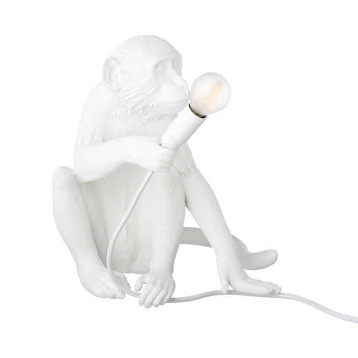 Seletti Monkey Lamps white