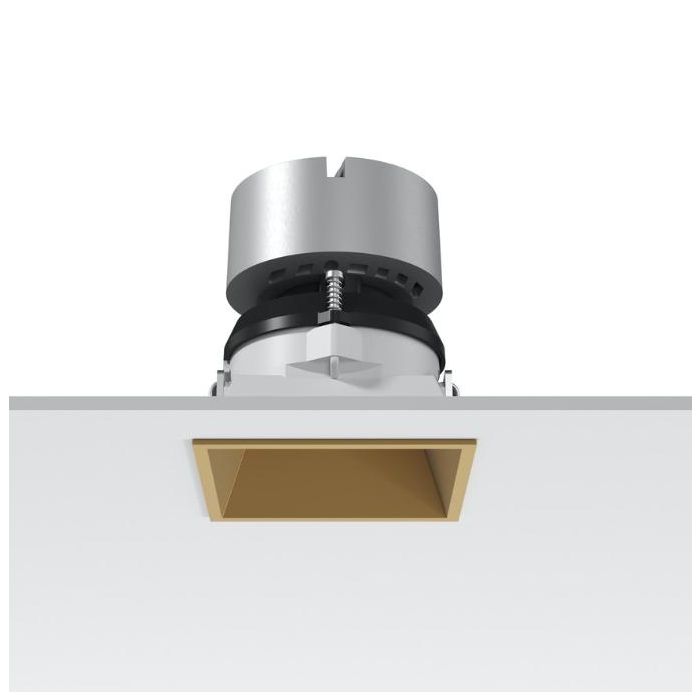 Flos Architectural Easy Kap 80 Adj SQR GOLD LED AR.27K C90 MD Spotlight gold/brass