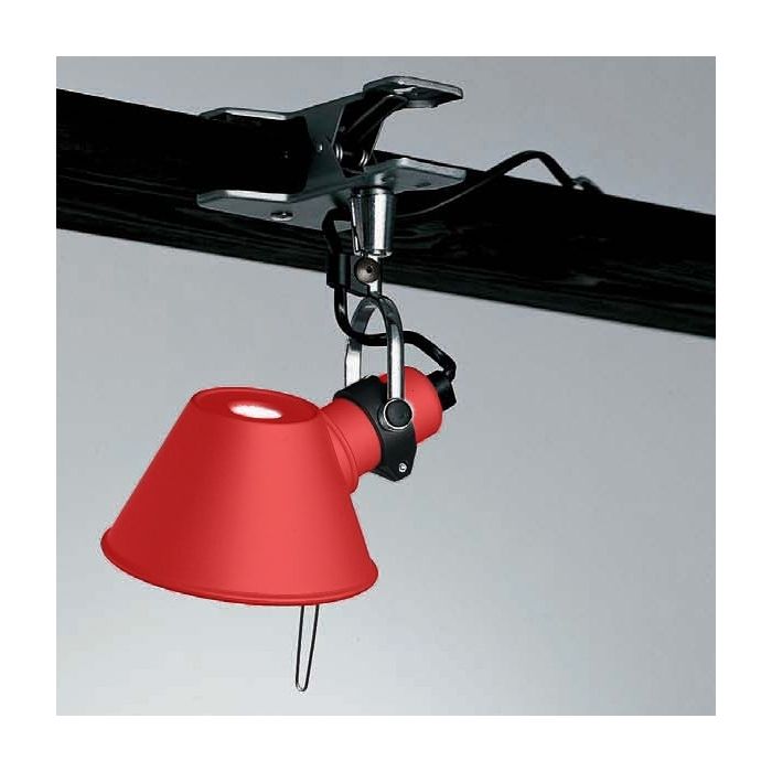 Artemide Micro Pinza table lamps red