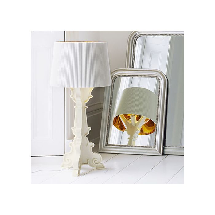 whisky Paleis Tekstschrijver Kartell Bourgie wit verguld Table Lamps white