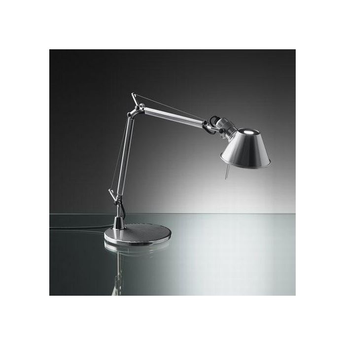 Artemide Tolomeo Micro LED Table Lamps aluminum