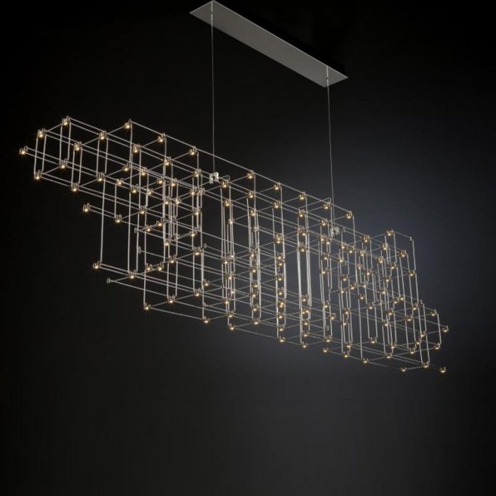 halfrond bezoeker spel Quasar Orion 170 Pendant Lighting nickel