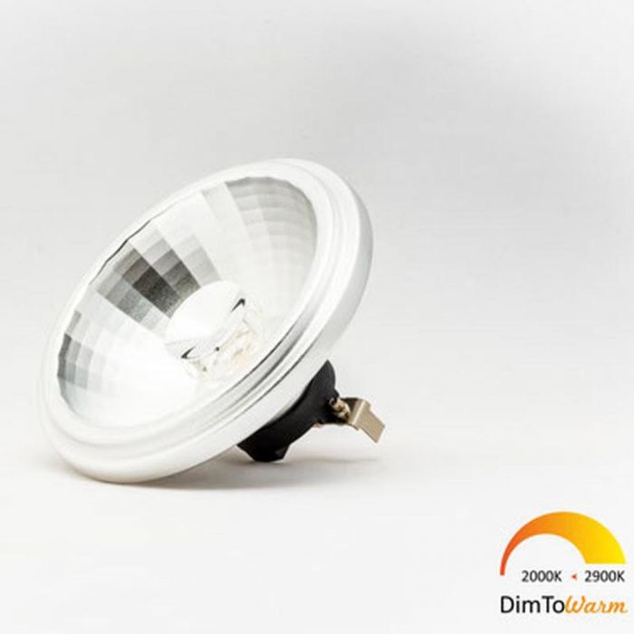 Formulering milieu Ass Vintage Ledlight LED AR111 12W 35° 12V DimToWarm 2900K-2000K LED Lamp  transparent