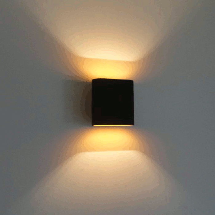 Modular Duell Wall IP44 LED GI Wall Lights black