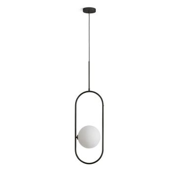Aromas Abbacus C1258/1 Matt black Clear Hanglamp zwart-1