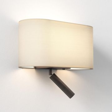 Astro Lighting Venn Reader WL 2700K excl. E27 brons +Kap Stadium 160 putty Wandlamp wit-1