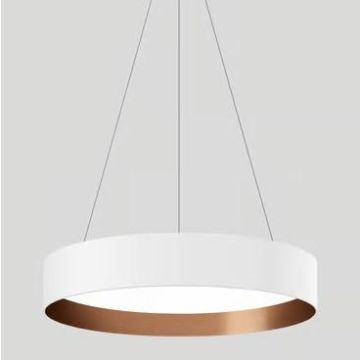 Bega Large-area pendant luminaire velvet white/copper velvet 3000K Hanglamp wit-1