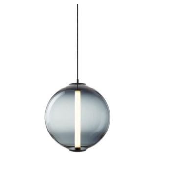 Bomma Buoy pendant sphere smoke 1x LED module 12,6W 2700K 1430lm 36V Hanglamp lichtgrijs-1
