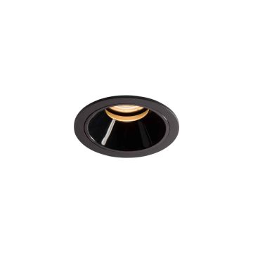 Brink V-merk Bentli Fixed Trimmed 13W DtW 24dgr Diffuser Chrome Ring Spot zwart-1
