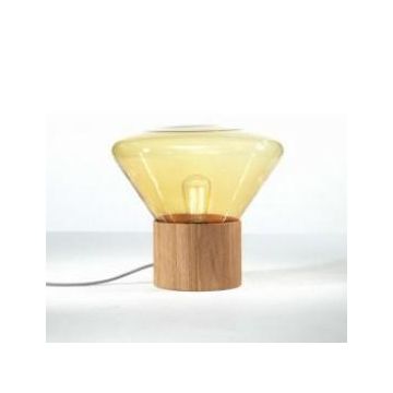 Brokis Brokis PC849 Muffins Wood 01 Amber Dimmable Tafellamp oranje-1