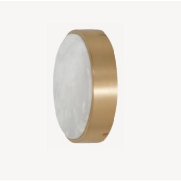 CTO Lighting  ANVERS WALL/CEILING FLUSH SMALL bronze with honed alabaster Plafondlamp wit-1