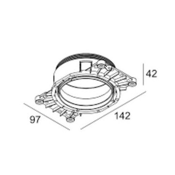 Delta Light Mounting Kit Entero RD-S O.F.A. Montagemateriaal wit-1