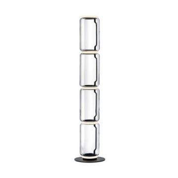 Flos Noctambule Floor 4 Low Cylinder Small Base 45W - 1343lm - 2700K Vloerlamp transparant-1