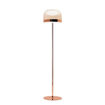 FontanaArte EQUATORE medium 175 cm Shiny Copper Vloerlamp wit-1