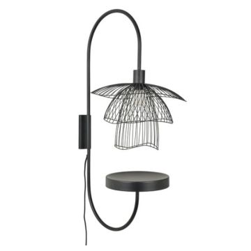 Forestier Wall Lamp PAPILLON XS Black Wandlamp zwart-1