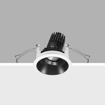iGuzzini Laser Adjustable round recessed luminaire 6.8W 640lm Downlighters zwart-1