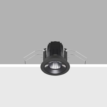 iGuzzini Laser Fixed round recessed luminaire 800lm - 3000K Downlighters zwart-1