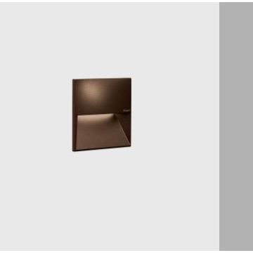 iGuzzini Walky - Square optic  Rust brown Wandlamp lichtbruin-1