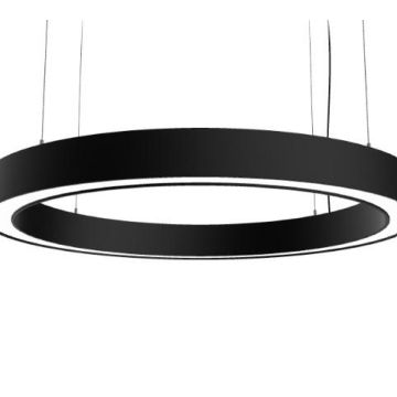 Intra-lighting Wave Round C/S SOP 2750lm 31W D950mm DALI IP20 black Hanglamp zwart-1