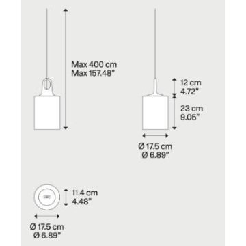 Lodes Jim Cylinder Champagne /Grey hook Hanglamp goud/messing-1