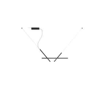 Luceplan Across L Zwart Large 2700K Hanglamp zwart-1