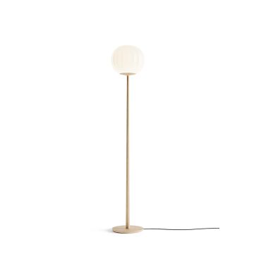 Luceplan Lita Floor ash wood, include Diffuser Vloerlamp lichtbruin-1