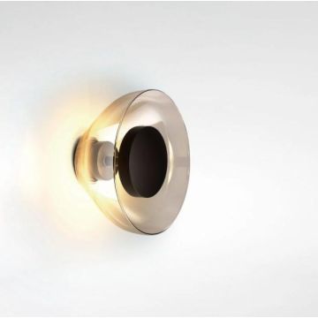 Marset Aura on/off Transparent smoked 10W 2700K CRI90 1150lm Wandlamp lichtbruin-1