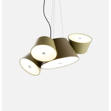 Marset Tam Tam Mini Olive yellow semi-matt Hanglamp geel-1