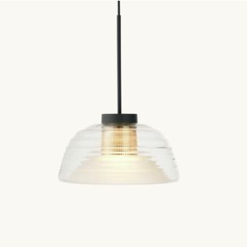 Muuto Two-Layer Pendant Lamp Black Hanglamp transparant-1