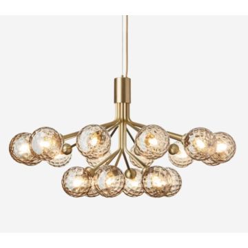 Nuura Apiales 18 brushed brass / optic gold Hanglamp brons-1