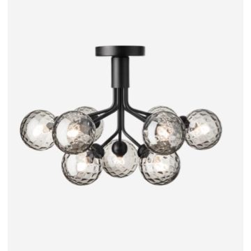 Nuura Apiales 9 Ceiling satin black / optic smoked Hanglamp zwart-1