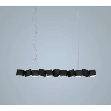 Oblure Blockchain 11 6 x 3W LED Trailing edge driver 3000K Hanglamp zwart-1