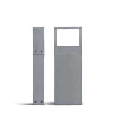 Simes MINICOOL SQUARE BOLLARD LED 3000K 230V 1090LM CRI 90 GREY Wand Tuinverlichting  lichtgrijs-1