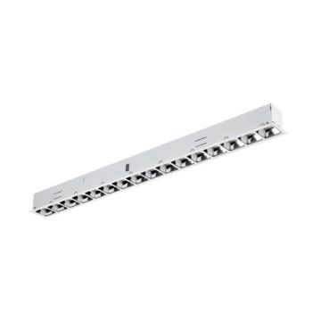 Sylvania Optix Linear Recessed 1200 3000K ALU DALI Plafondlamp aluminium-1