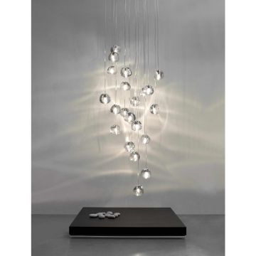 Terzani Mizu 26 light 6xClear 6x Silver 7xChampagne 7xCognac Special Hanglamp multicolor-1