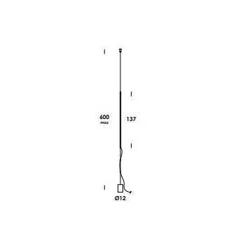 Vesoi Stelo 137/ph dim painted brass - white - white cable Vloerlamp goud/messing-1