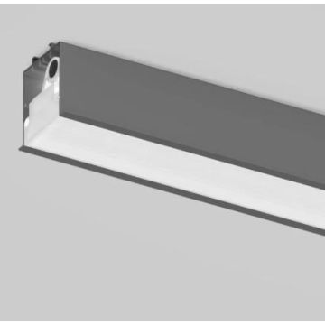 XAL BASO 60 2396 IP54 HPO Dali End Type 45W 4000K 2396 mm Plafondlamp lichtgrijs-1