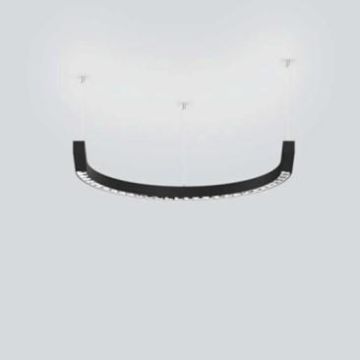 XAL BETO curve 400 | 180° direct / indirect power Hanglamp zwart-1