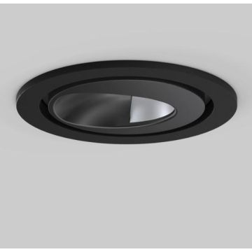 XAL SASSO 60 round wallwasher/floor trim 3000K CRI90 DALI-2 9.7 W Downlighters zwart-1